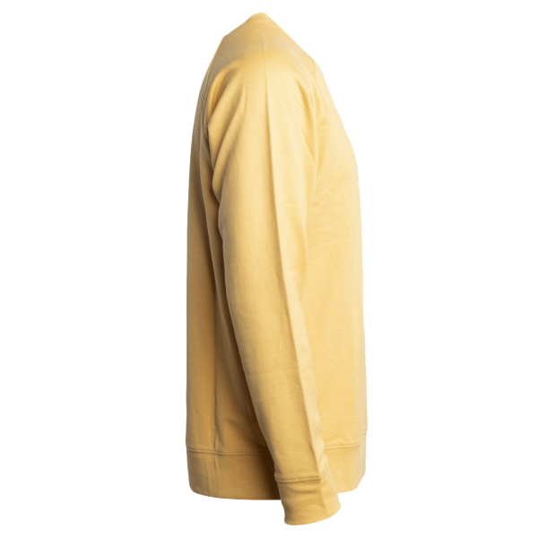 Independent Trading Co. Unisex Icon Lightweight Loopback Terry Crewneck Sweatshirt, Harvest Gold, Right Sleeve view