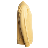 Independent Trading Co. Unisex Icon Lightweight Loopback Terry Crewneck Sweatshirt, Harvest Gold, Right Sleeve view