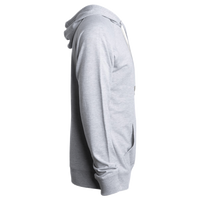 Independent Trading Co. Unisex Icon Lightweight Loopback Terry Full-Zip Hooded Sweatshirt, Athletic Heather, Right Sleeve view