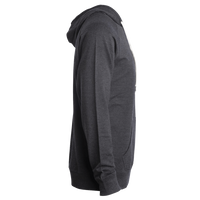 Independent Trading Co. Unisex Icon Lightweight Loopback Terry Hooded Sweatshirt, Charcoal Heather, Right Sleeve view
