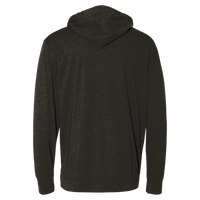Independent Trading Co. Unisex Lightweight Hooded Pullover T-Shirt, Charcoal Heather, Back view