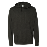 Independent Trading Co. Unisex Lightweight Hooded Pullover T-Shirt, Charcoal Heather, Front view