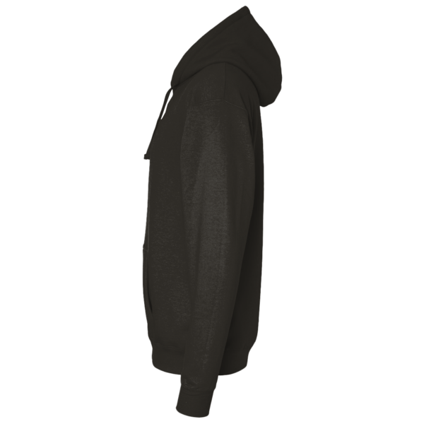 Independent Trading Co. Unisex Lightweight Hooded Pullover T-Shirt, Charcoal Heather, Left Sleeve view