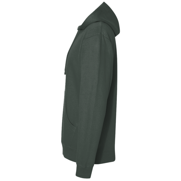 Independent Trading Co. Unisex Midweight Hooded Sweatshirt, Alpine Green, Left Sleeve view