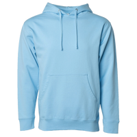 Independent Trading Co. Unisex Midweight Hooded Sweatshirt, Blue Aqua, Front view