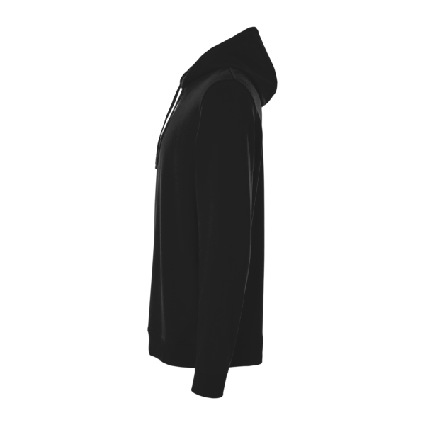 Independent Trading Co. Unisex Perform Hooded Sweatshirt, Black, Left Sleeve view