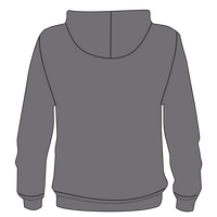 Independent Trading Co. Women's California Wave Wash Full-Zip Hooded Sweatshirt, Shadow, Back view