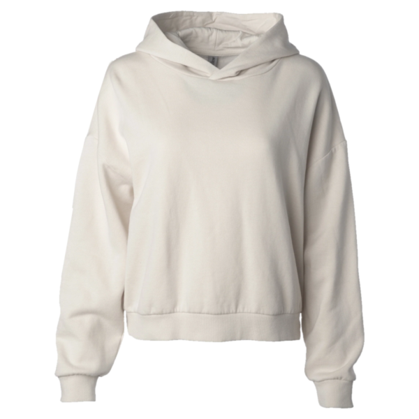 Independent Trading Co. Women's California Wave Wash Sunday Hooded Sweatshirt, Bone, Front view