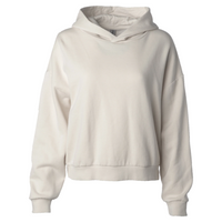 Independent Trading Co. Women's California Wave Wash Sunday Hooded Sweatshirt, Bone, Front view