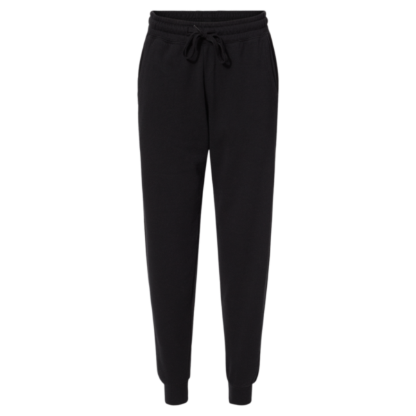 Independent Trading Co. Women's California Wave Wash Sweatpants, Black, Front view