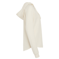 Independent Trading Co. Women’s Lightweight California Wave Wash Hooded Sweatshirt, Bone, Right Sleeve view