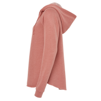 Independent Trading Co. Women’s Lightweight California Wave Wash Hooded Sweatshirt, Dusty Rose, Left Sleeve view