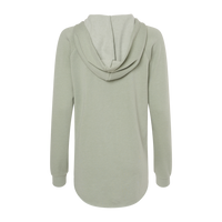 Independent Trading Co. Women’s Lightweight California Wave Wash Hooded Sweatshirt, Sage, Back view