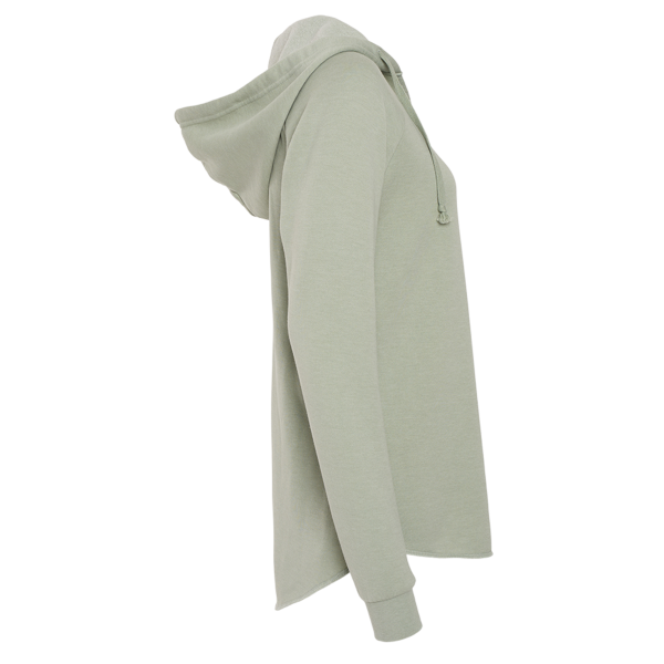Independent Trading Co. Women’s Lightweight California Wave Wash Hooded Sweatshirt, Sage, Right Sleeve view