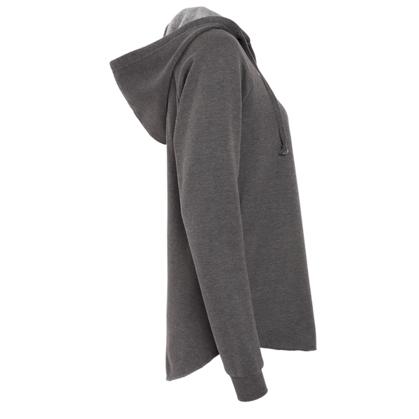 Independent Trading Co. Women’s Lightweight California Wave Wash Hooded Sweatshirt, Shadow, Right Sleeve view