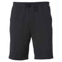 Independent Trading Co. Youth Lightweight Special Blend Fleece Shorts, Black, Front view