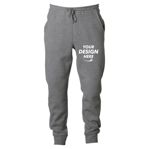 Independent Trading Co. Youth Lightweight Special Blend Sweatpants, Nickel, Front view, Mockup
