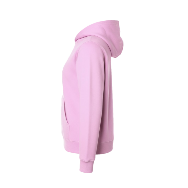 Independent Trading Co. Youth Midweight Hooded Sweatshirt, Light Pink, Left Sleeve view