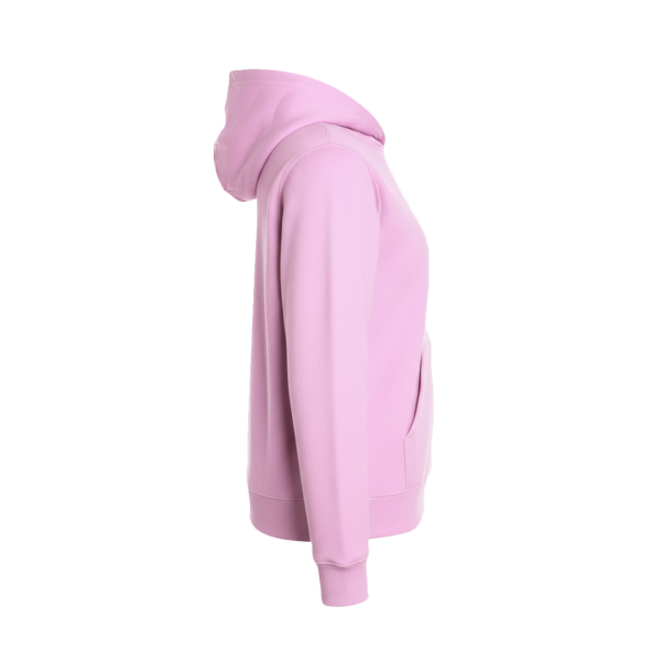 Independent Trading Co. Youth Midweight Hooded Sweatshirt, Light Pink, Right Sleeve view