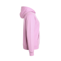 Independent Trading Co. Youth Midweight Hooded Sweatshirt, Light Pink, Right Sleeve view