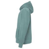 Independent Trading Co. Youth Midweight Pigment-Dyed Hooded Sweatshirt, Pigment Alpine Green, Left Sleeve view