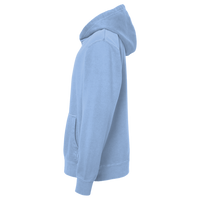 Independent Trading Co. Youth Midweight Pigment-Dyed Hooded Sweatshirt, Pigment Light Blue, Left Sleeve view