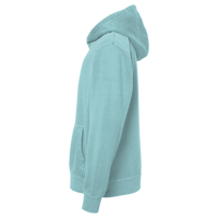 Independent Trading Co. Youth Midweight Pigment-Dyed Hooded Sweatshirt, Pigment Mint, Left Sleeve view