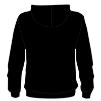 J. America Men's Tailgate Hooded Sweatshirt, Black, Back view