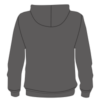J. America Men's Tailgate Hooded Sweatshirt, Charcoal Heather, Back view