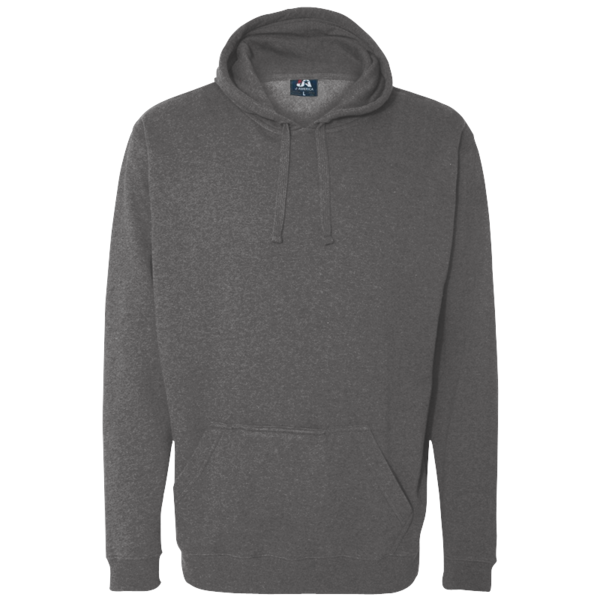 J. America Men's Tailgate Hooded Sweatshirt, Charcoal Heather, Front view