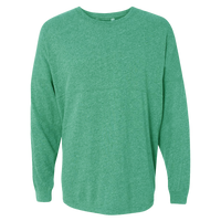 J. America Unisex Game Day Jersey Long Sleeve T-Shirt, Mint / Mint, Front view