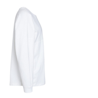 J. America Unisex Game Day Jersey Long Sleeve T-Shirt, White / White, Right Sleeve view