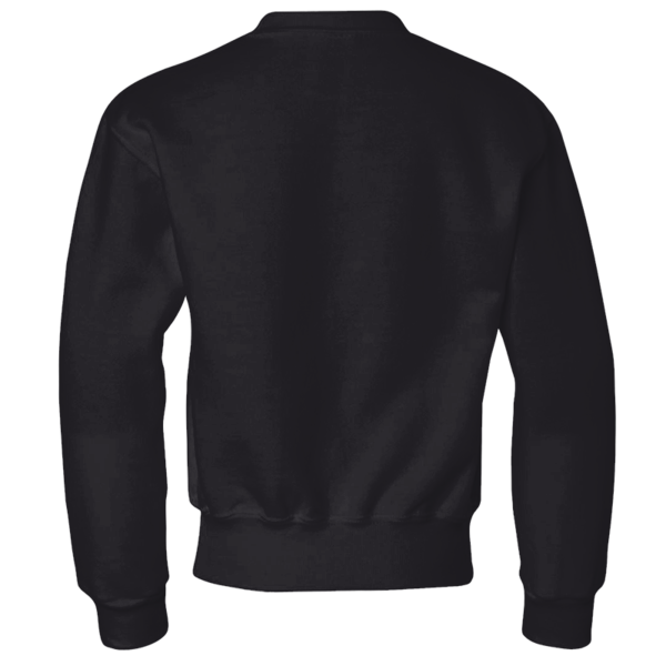 Jerzees Youth NuBlend® Crewneck Sweatshirt, Black, Back view
