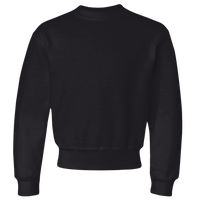 Jerzees Youth NuBlend® Crewneck Sweatshirt, Black, Front view