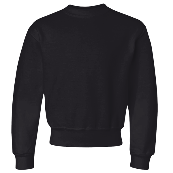 Jerzees Youth NuBlend® Crewneck Sweatshirt, Black, Front view
