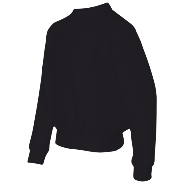 Jerzees Youth NuBlend® Crewneck Sweatshirt, Black, Left Sleeve view