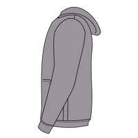 Jerzees Youth NuBlend® Full-Zip Hooded Sweatshirt, Oxford, Left Sleeve (Long) view