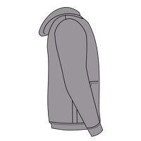 Jerzees Youth NuBlend® Full-Zip Hooded Sweatshirt, Oxford, Right Sleeve (Long) view