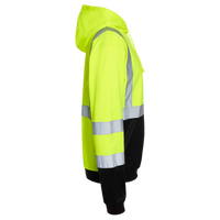 Kishigo Unisex Hi-Vis Hooded Sweatshirt, Lime, Right Sleeve view
