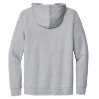 New Era Comeback Fleece Full Zip Hoodie, Athletic Heather, Back view