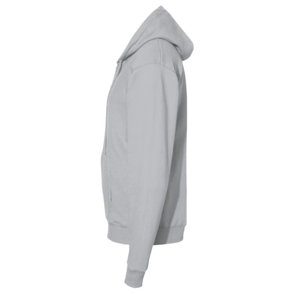 New Era Comeback Fleece Full Zip Hoodie, Athletic Heather, Left Sleeve view