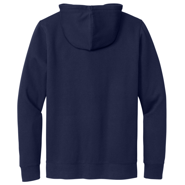 New Era Comeback Fleece Full Zip Hoodie, True Navy, Back view