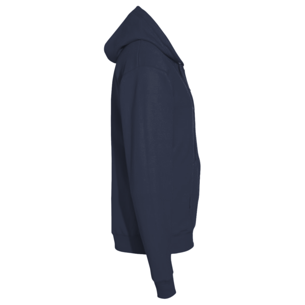 New Era Comeback Fleece Full Zip Hoodie, True Navy, Right Sleeve view