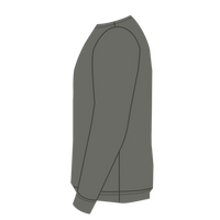New Era French Terry Crew, Black Twist, Left Sleeve view