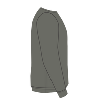 New Era French Terry Crew, Black Twist, Right Sleeve view