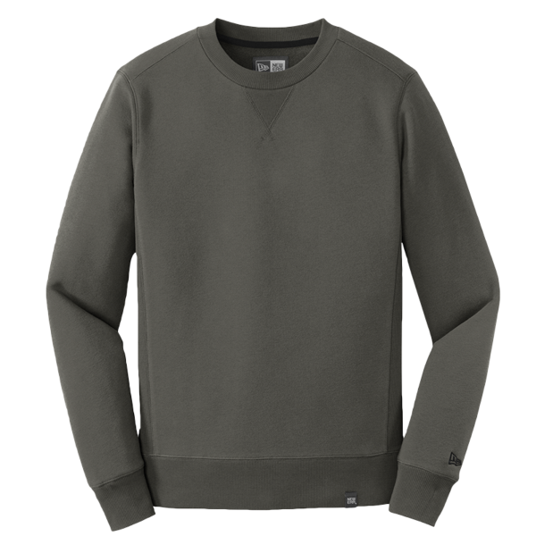 New Era French Terry Crew, Graphite, Front view