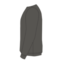 New Era French Terry Crew, Graphite, Left Sleeve view