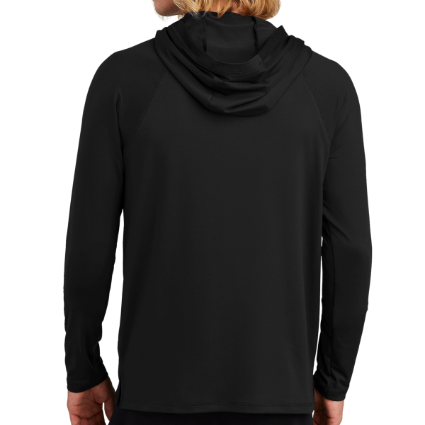 New Era Power Long Sleeve Hoodie, Black, Back view