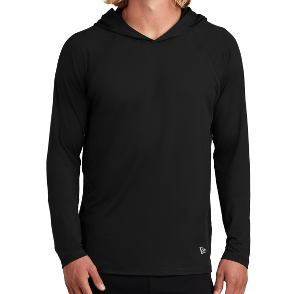 New Era Power Long Sleeve Hoodie, Black, Front view