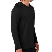New Era Power Long Sleeve Hoodie, Black, Right Sleeve view